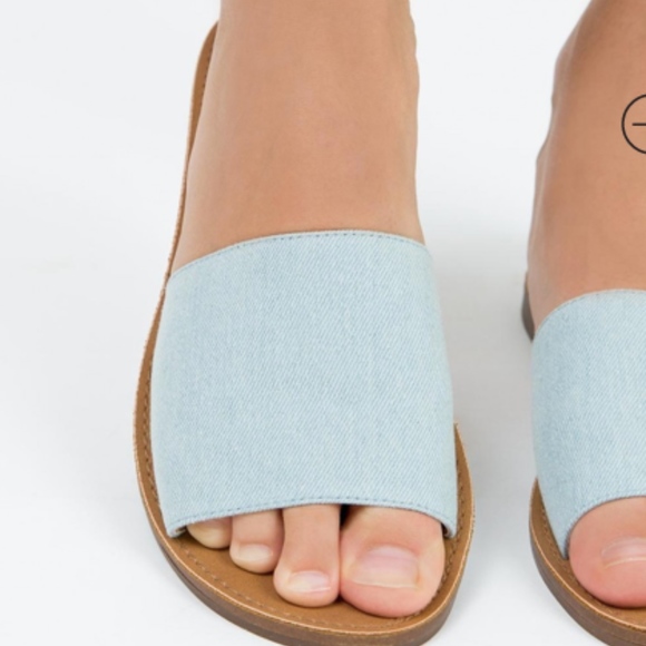 Princess Polly Light Blue Sandals - Picture 4 of 6